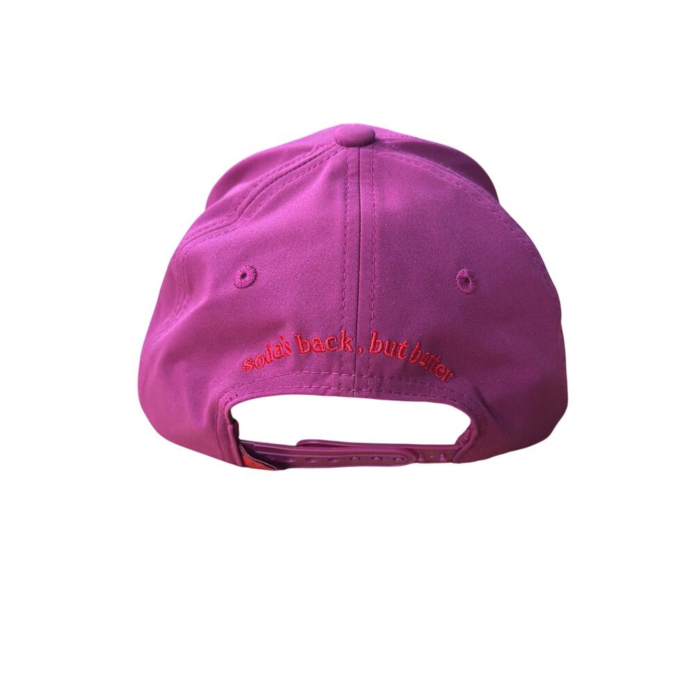 Poppi Pink Embroidered Logo Hat Adjustable Baseball Cap - Picture 3 of 6